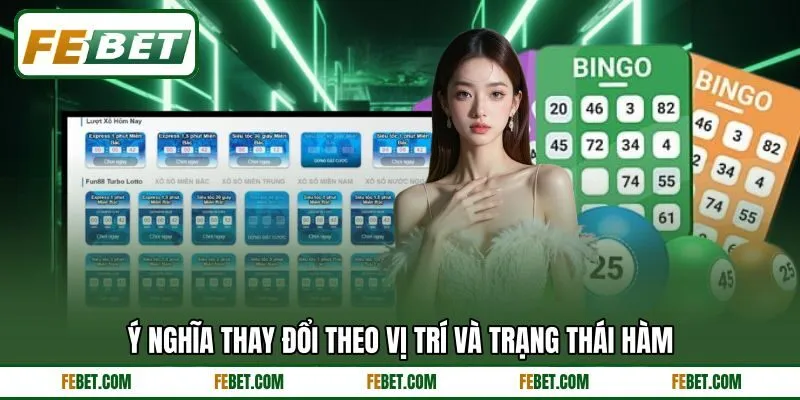 Ý nghĩa thay đổi theo vị trí và trạng thái hàm